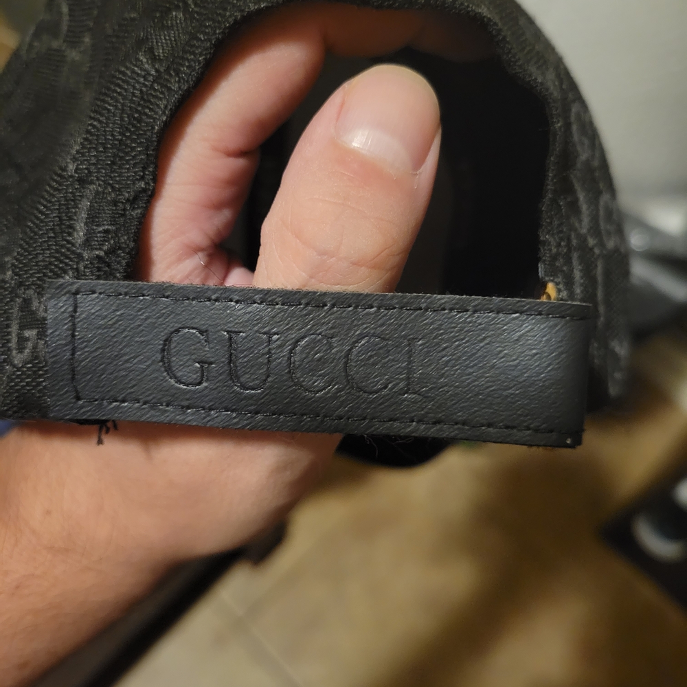 Gucci Black Monogram Baseball Cap - Picture 8 of 9